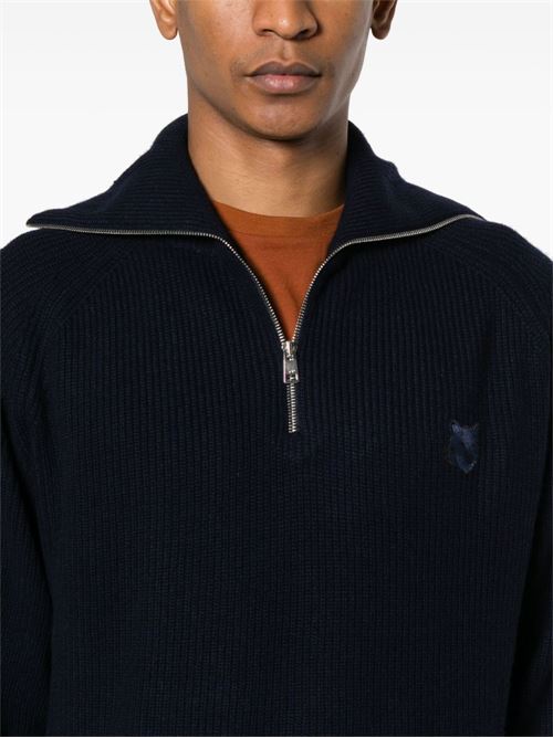 Maglione Bold Fox Head a coste MAISON KITSUNE' | LM00807KT1093P476